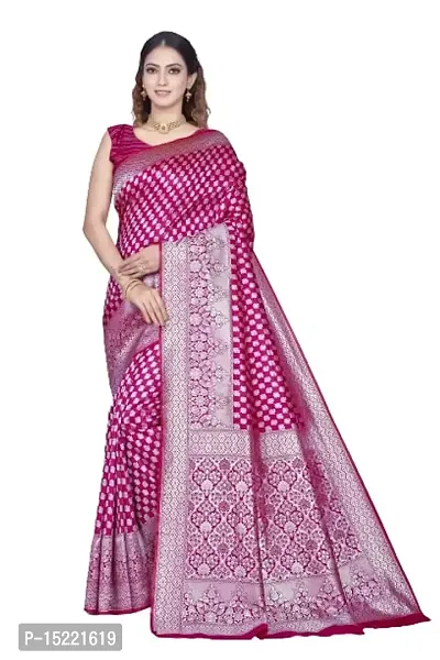 Stylish Art Silk Jacquard Saree With Blouse Piece For Women