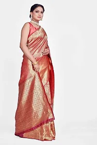 Stylish Art Silk Jacquard Saree With Blouse Piece For Women-thumb3