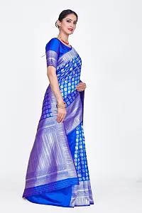 Stylish Art Silk Jacquard Saree With Blouse Piece For Women-thumb3