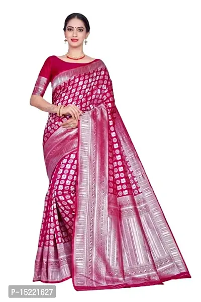 Stylish Art Silk Jacquard Saree With Blouse Piece For Women