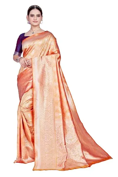 Stylish Art Silk Saree with Blouse piece For Women