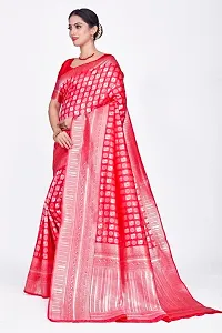 Stylish Art Silk Jacquard Saree With Blouse Piece For Women-thumb3