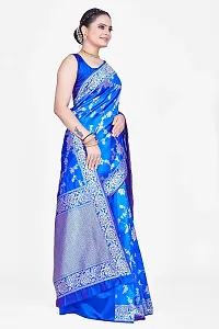 Stylish Art Silk Jacquard Saree With Blouse Piece For Women-thumb3