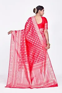 Stylish Art Silk Jacquard Saree With Blouse Piece For Women-thumb1