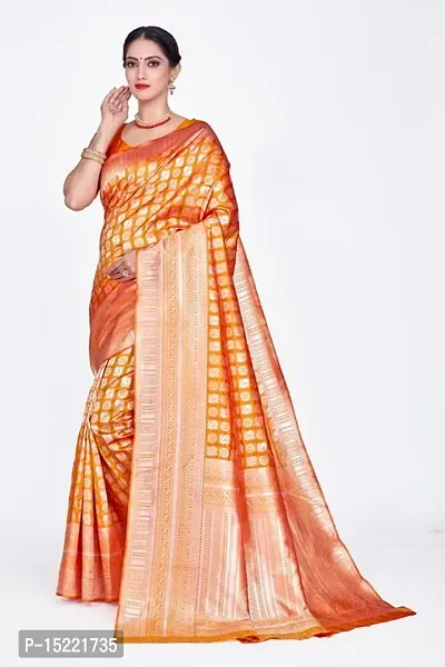 Stylish Art Silk Jacquard Saree With Blouse Piece For Women-thumb5