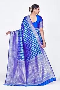 Stylish Art Silk Jacquard Saree With Blouse Piece For Women-thumb1