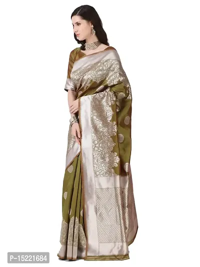 Stylish Art Silk Jacquard Saree With Blouse Piece For Women-thumb2