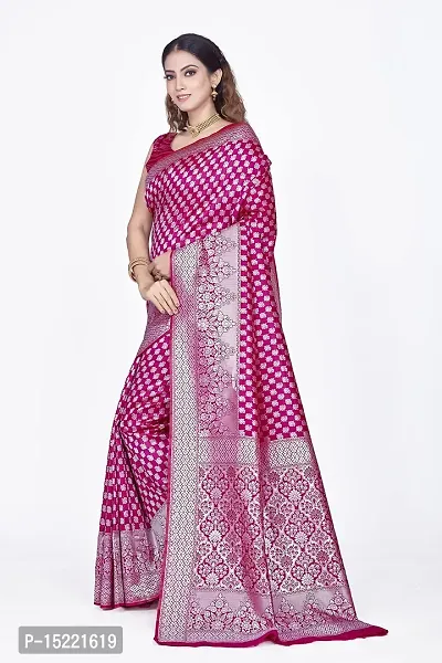 Stylish Art Silk Jacquard Saree With Blouse Piece For Women-thumb5