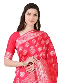 Stylish Art Silk Jacquard Saree With Blouse Piece For Women-thumb1