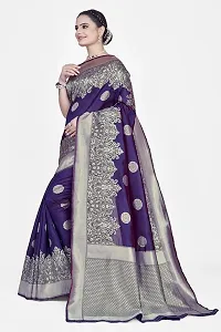 Stylish Art Silk Jacquard Saree With Blouse Piece For Women-thumb3