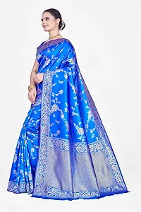 Stylish Art Silk Jacquard Saree With Blouse Piece For Women-thumb4