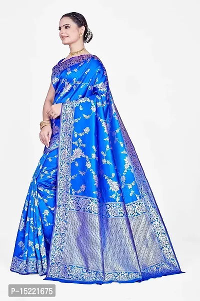 Stylish Art Silk Jacquard Saree With Blouse Piece For Women-thumb5