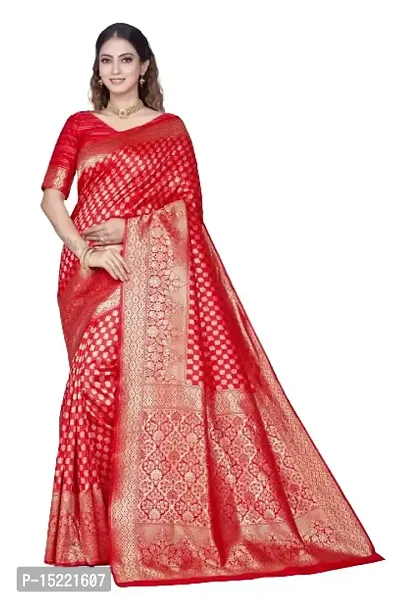 Stylish Art Silk Jacquard Saree With Blouse Piece For Women