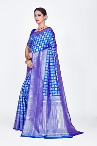 Stylish Art Silk Jacquard Saree With Blouse Piece For Women-thumb4