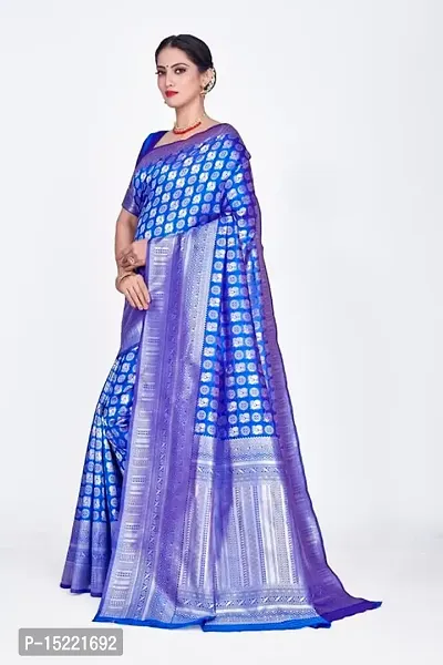 Stylish Art Silk Jacquard Saree With Blouse Piece For Women-thumb5