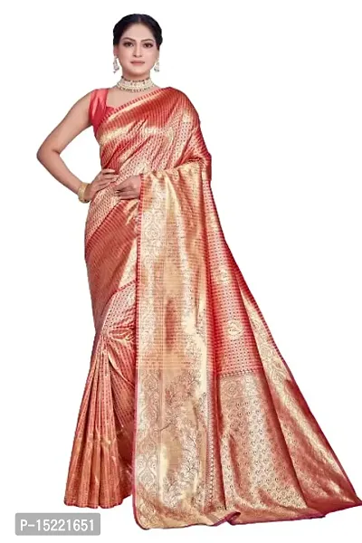 Stylish Art Silk Jacquard Saree With Blouse Piece For Women