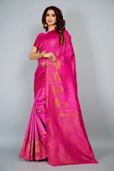 Art Silk Saree with Blouse piece