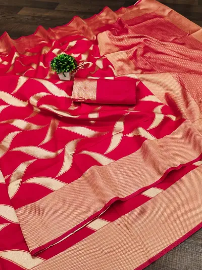 Banarasi Silk Woven Design Sarees with Blouse piece