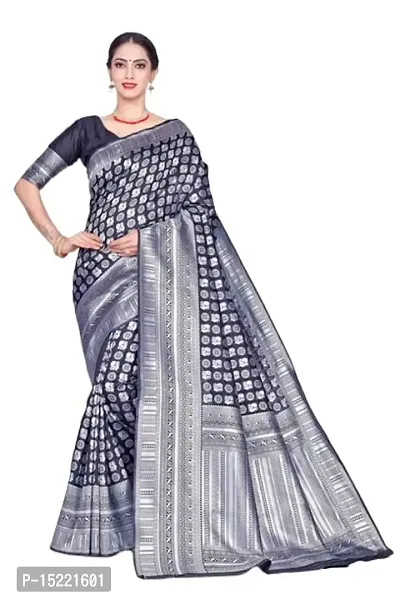 Stylish Art Silk Jacquard Saree With Blouse Piece For Women