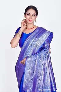 Stylish Art Silk Jacquard Saree With Blouse Piece For Women-thumb2