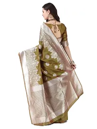 Stylish Art Silk Jacquard Saree With Blouse Piece For Women-thumb4