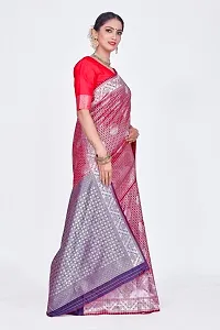 Stylish Art Silk Jacquard Saree With Blouse Piece For Women-thumb3