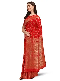 Stylish Art Silk Jacquard Saree With Blouse Piece For Women-thumb3