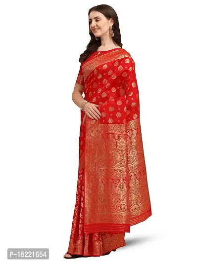 Stylish Art Silk Jacquard Saree With Blouse Piece For Women-thumb4