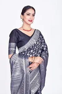 Stylish Art Silk Jacquard Saree With Blouse Piece For Women-thumb2