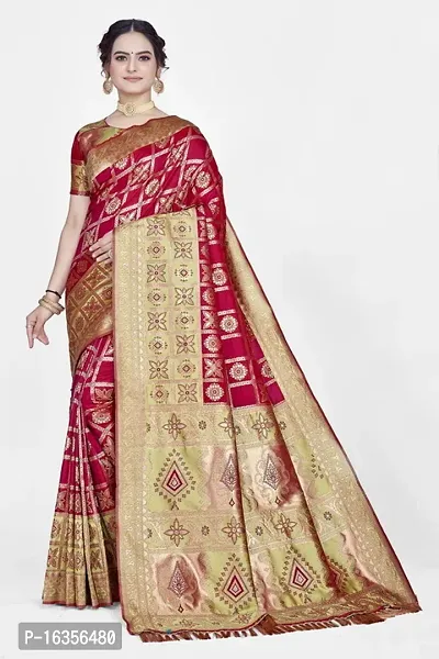 Stylish Art Silk Zari Work Saree With Blouse Piece For Women