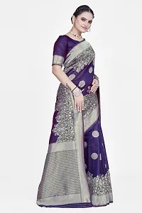 Stylish Art Silk Jacquard Saree With Blouse Piece For Women-thumb4