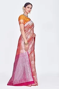 Stylish Art Silk Jacquard Saree With Blouse Piece For Women-thumb3