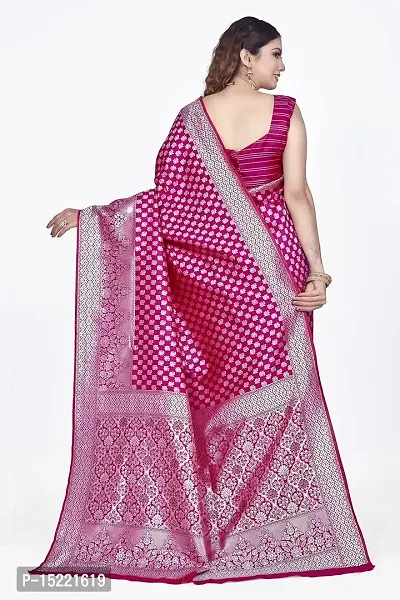 Stylish Art Silk Jacquard Saree With Blouse Piece For Women-thumb2