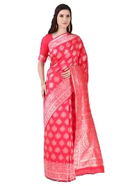 Stylish Art Silk Jacquard Saree With Blouse Piece For Women-thumb3