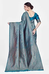 Stylish Art Silk Jacquard Saree With Blouse Piece For Women-thumb1