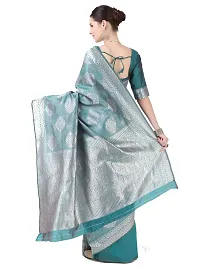 Stylish Art Silk Jacquard Saree With Blouse Piece For Women-thumb2