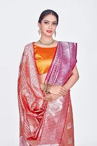 Stylish Art Silk Jacquard Saree With Blouse Piece For Women-thumb2