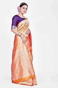 Stylish Art Silk Jacquard Saree With Blouse Piece For Women-thumb3