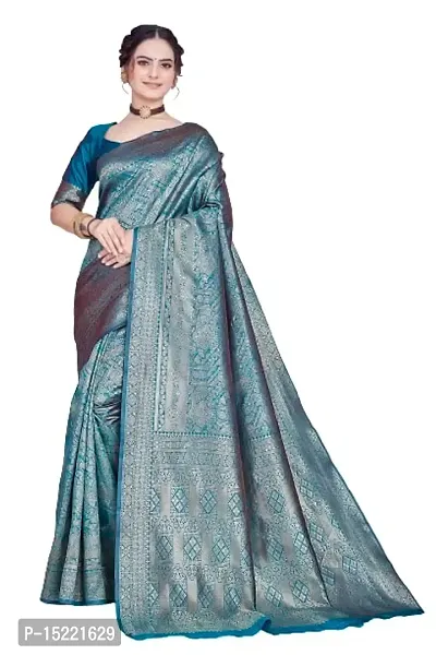 Stylish Art Silk Jacquard Saree With Blouse Piece For Women