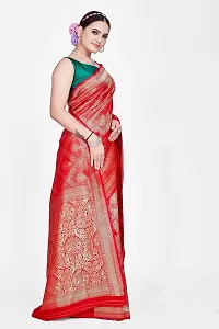 Stylish Art Silk Jacquard Saree With Blouse Piece For Women-thumb3