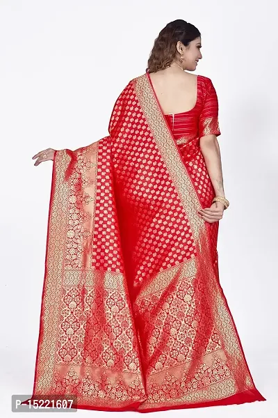 Stylish Art Silk Jacquard Saree With Blouse Piece For Women-thumb2