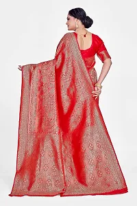 Stylish Art Silk Jacquard Saree With Blouse Piece For Women-thumb1