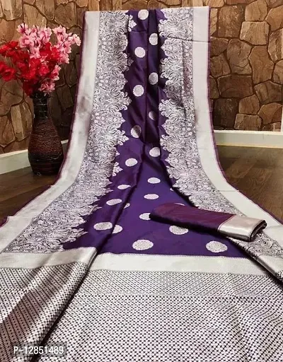 Stylish Art Silk Jacquard Saree With Blouse Piece For Women