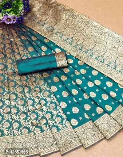 Stylish Art Silk Jacquard Saree With Blouse Piece For Women