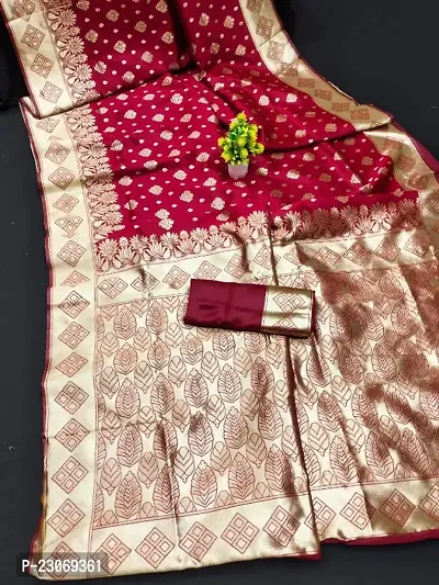 Classic Art Silk Jacquard Saree With Blouse Piece