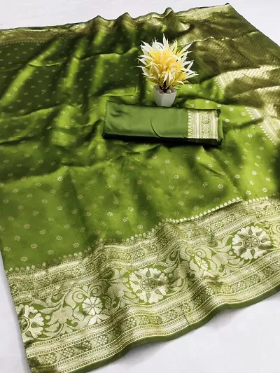 Art Silk Zari Weaving Sarees With Blouse Piece