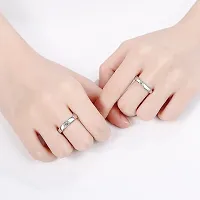 Reliable Silver Stainless Steel Couple Ring-thumb1