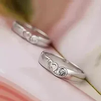 Reliable Silver Stainless Steel Couple Ring-thumb3