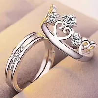 Reliable Silver Stainless Steel Couple Ring-thumb2