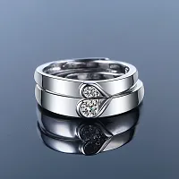 Reliable Silver Stainless Steel Couple Ring-thumb3